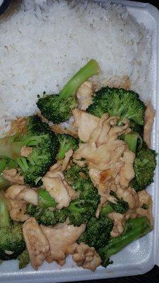 Gelatinous goo on the chicken and broccoli. Would you eat that??