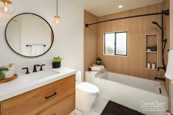 Refreshing Minimalist Guest Bathroom