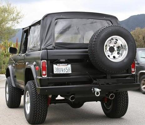 Our new swing-away Rocky Roads rear bumper.