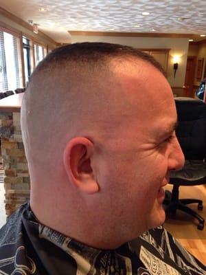 High and tight military fade