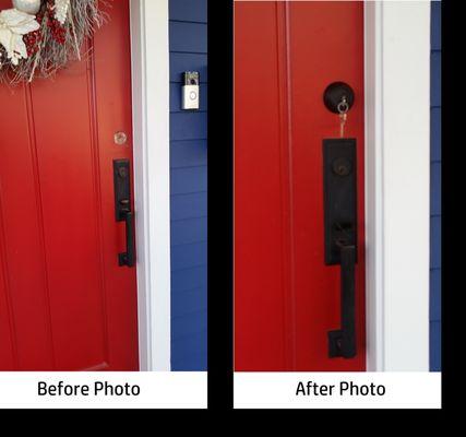 Residential Lock Installation - Add a lock to an existing door.