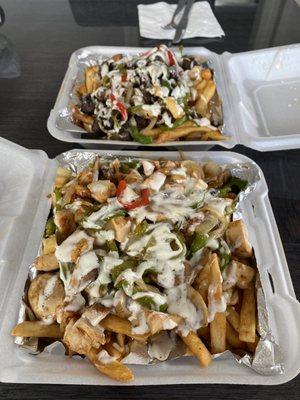 32. Steak Dirty Fries & 31. Chicken Dirty Fries