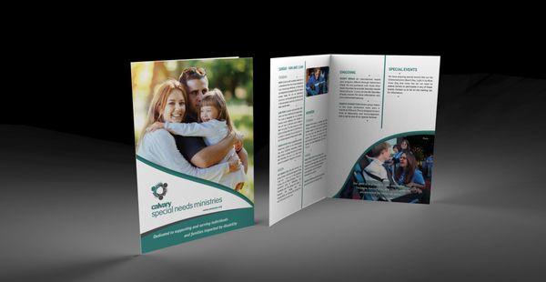 Half-fold brochure printing