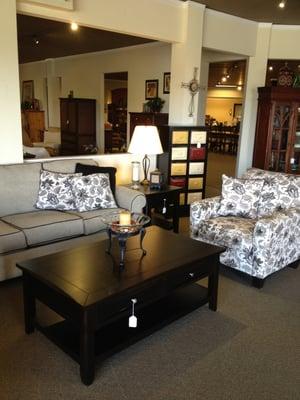 "Is this a Consignment Store?"  Favorite question!  Quality brand name furniture at consignment prices.