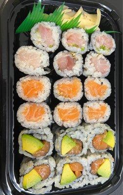 3 Rolls Lunch (Yellowtail and Scallion Roll, Salmon Roll, Salmon Avocado Roll)