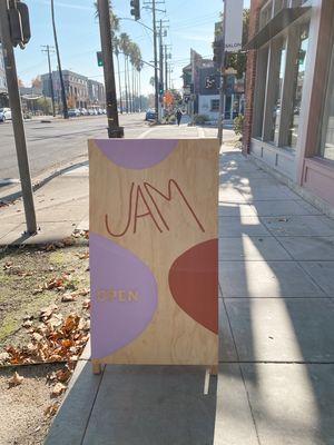 My custom sandwich board for the shop