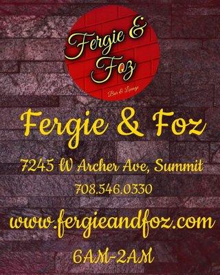 Fergie & Foz 
Bar & Dance Lounge