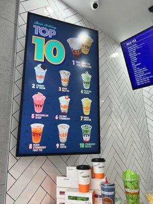 Top 10 menu