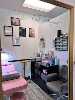 Our piercing room