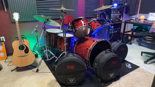 GCR studios is open. You can rent this beautiful drum kit