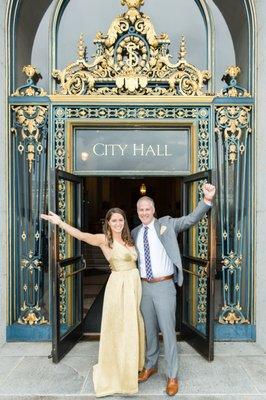 SF City Hall - Just Married!