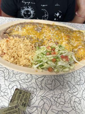 Chicken enchiladas