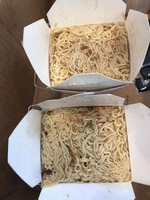 2 quarts of Wings special pan fried noodles. They are so simple yet soooo amazing! A steal at only $4 per quart.