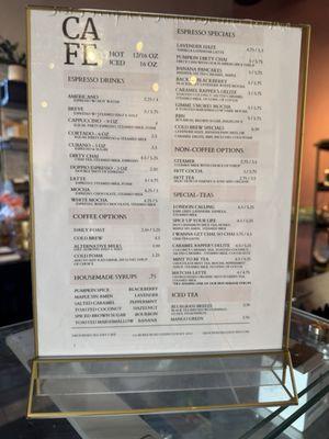 Drink Menu