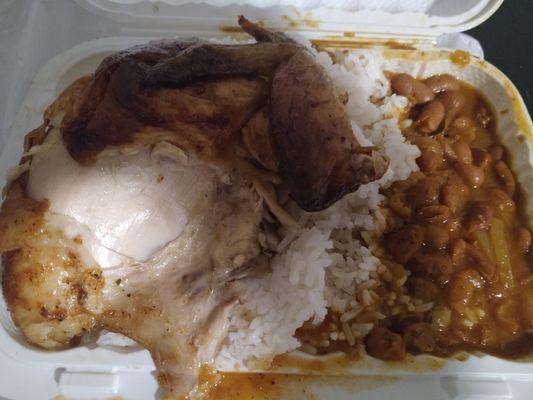 Chicken with rice and beans