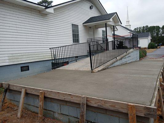 Handicap sidewalk.