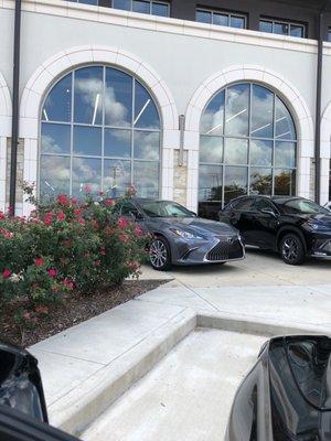 Cars in Front of building