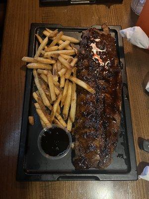 Ribs and Fries for the birthday boy