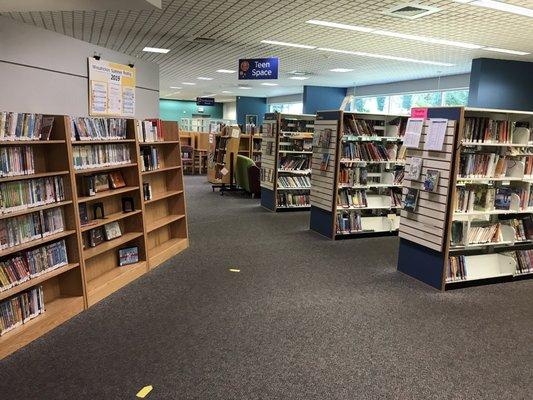 Kids section takes up half of the library. Lots of books for kids