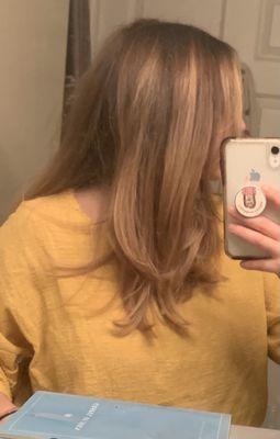 My haircut with balayage