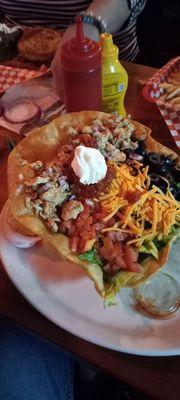 Taco Salad with Chicken.