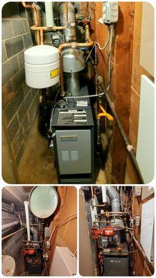 Boiler installation in a very tight spot!