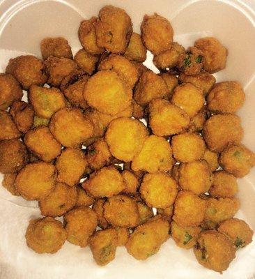 The southern style fried okra