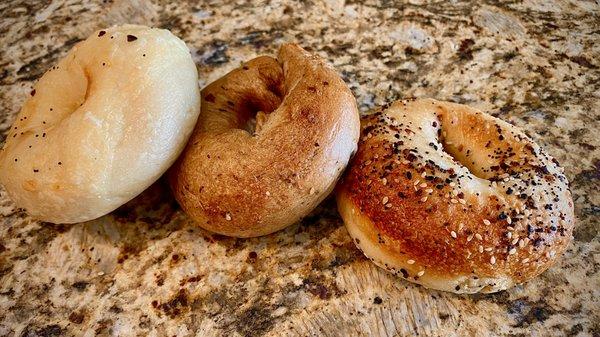 A trifecta from Jeffs Bagel Run.