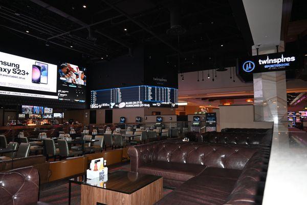 VIP couches at Twinspires Sportsbook