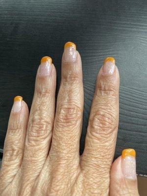 Gel over natural nail