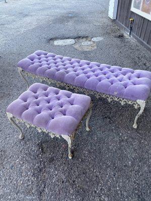 Liberace tufted benches