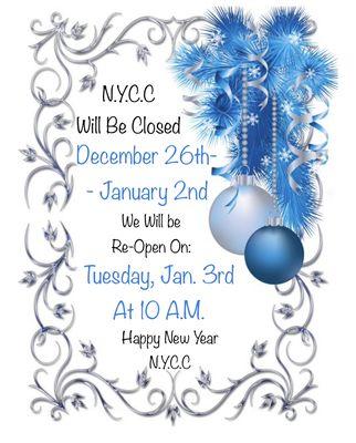 Holiday Hours 2022/2023