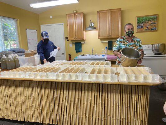 Soap making process with Paul & Greg