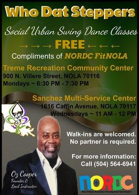 Check out an Introductory Class first compliments of NORDC FitNOLA