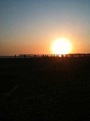 Sunset time at the pier