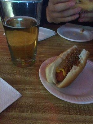 Coney dog & draft