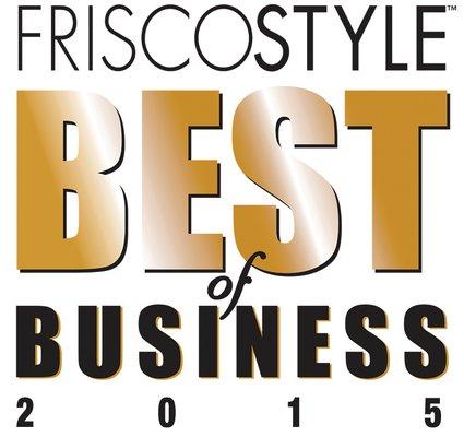 Nominated and winners of Frisco Best of Business for 6 years!