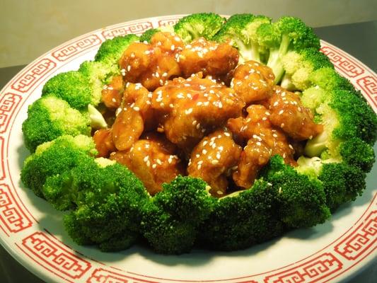 Sesame Chicken with Broccoli