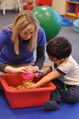 Vital's pediatric occupational therapists treat children who need help in developing self-help skills.