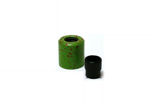 Kennedy 24mm Green with Red Splatter Caps.