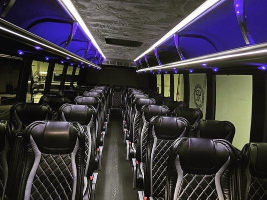 Interior of Executive Coach Bus