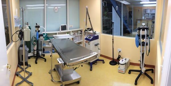 State of the art surgical suite with laser technology