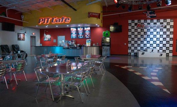 The Pit Cafe serves delicious food and beverages