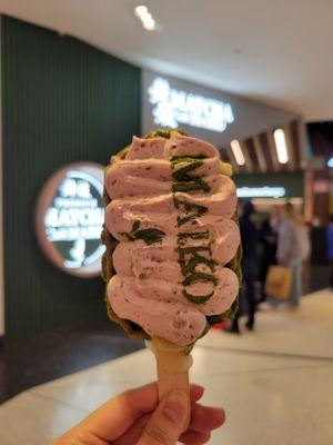 matcha mochi waffle