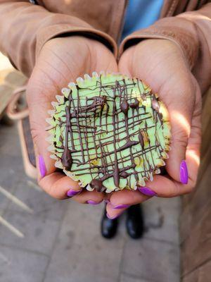 Shamrock baby cheesecake