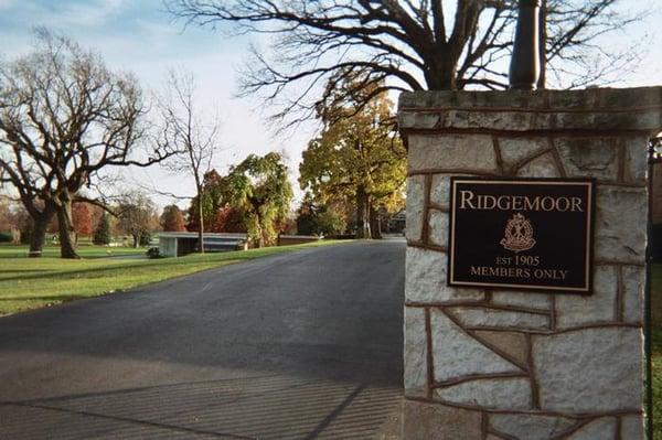 Ridgemoor's entrance