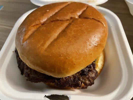 Truffle Burger. You can clearly see how dry the patties are!