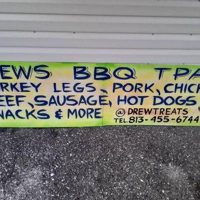 Drew's BBQ Tpa 
4715 N. 40th Street 
Tampa Florida 33610
813.455.6744

FRIDAY AND SATURDAY ONLY.... 3PM TO 4AM

CATERING AVAILABLE