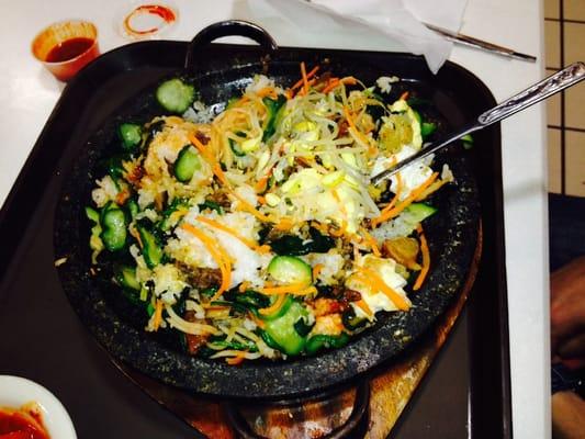 Stone plate bibimbap !