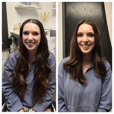 Before and After: Long layers and loose waves